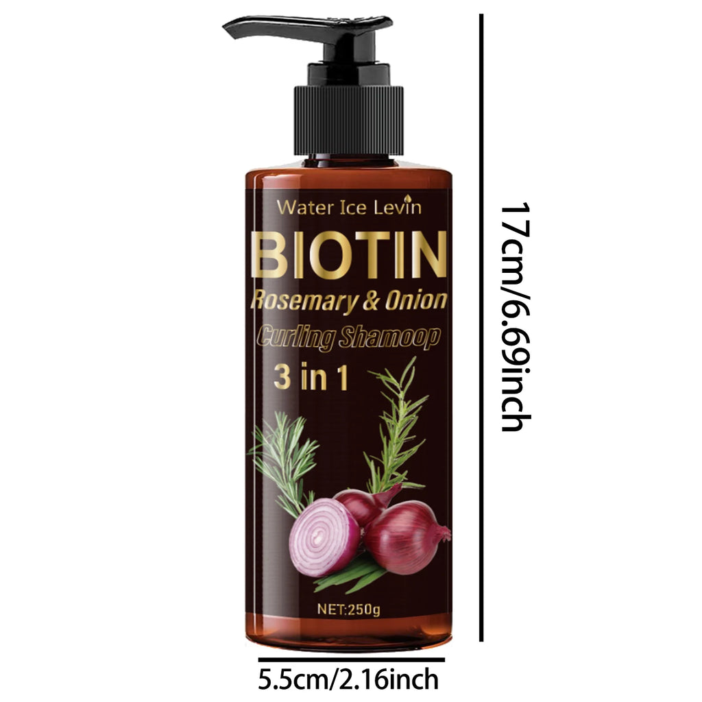3-in-1 Biotin Rosemary and Onion Extract Hair Shampoo 250g