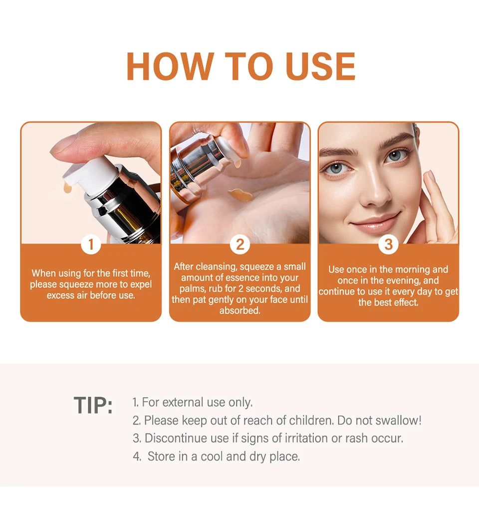 Brightening Vitamin C Face Serum for Hydration and Anti-Aging
