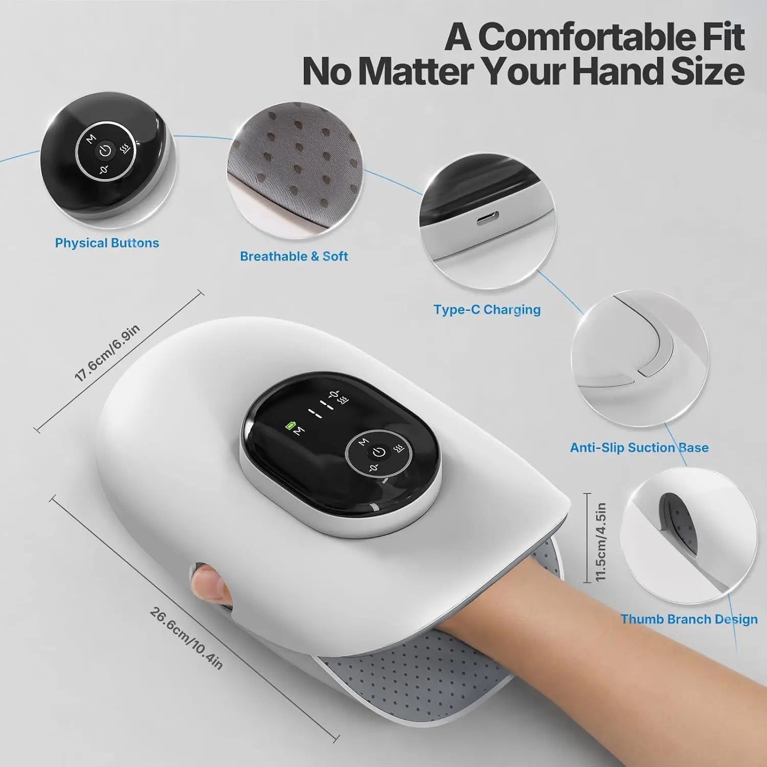 Wireless Heated Hand Massager with Air Compression - 6