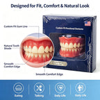Full-Mouth Silicone Denture Set for Natural Smile
