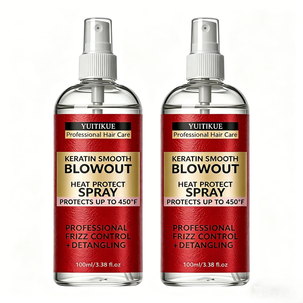 Keratin Hair Heat Protect Spray 450 Degree Frizz Control 100ml
