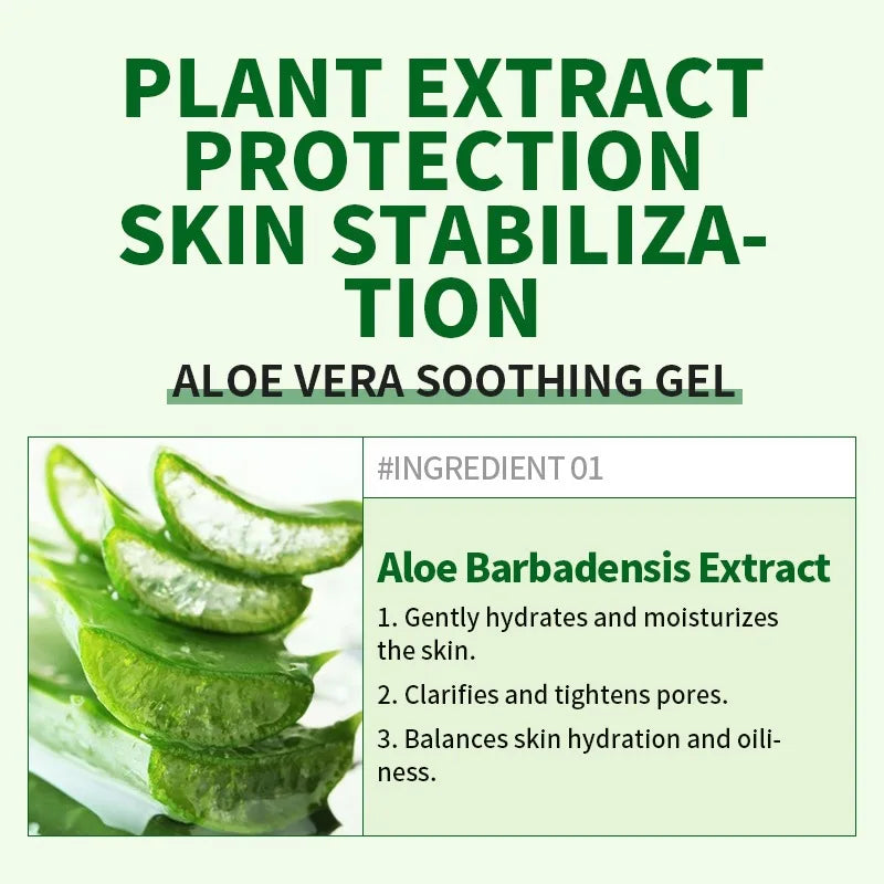 Aloe Vera Gel Moisturizing Face Mask Pore Minimizing Skincare Cream