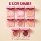 2-in-1 Matte Pressed Powder and Phone Grip with Mirror