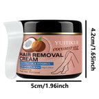 YUITIKUE Coconut Oil Hair Removal Cream Gentle Depilatory for Women