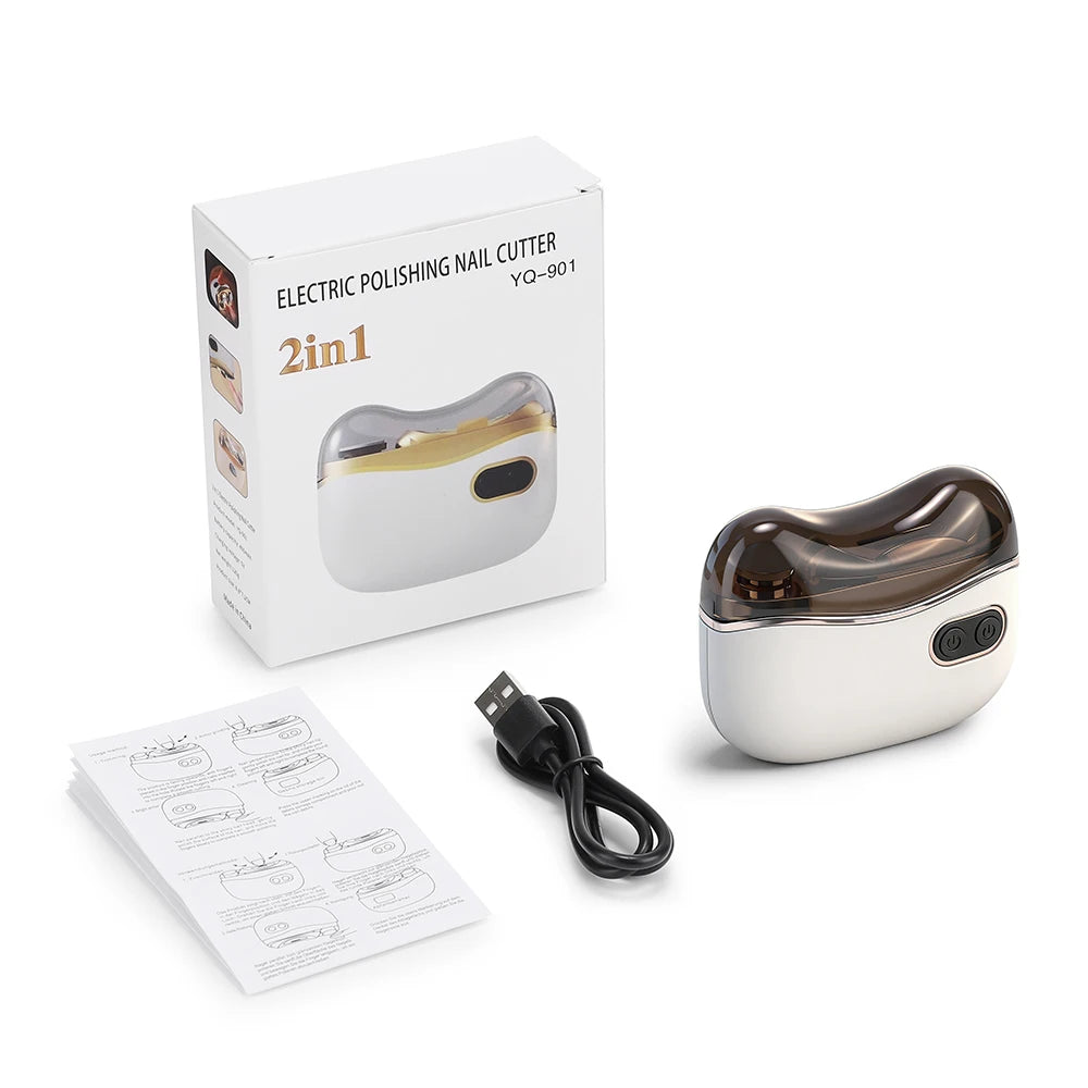 Automatic Electric Nail Clipper with LED Light