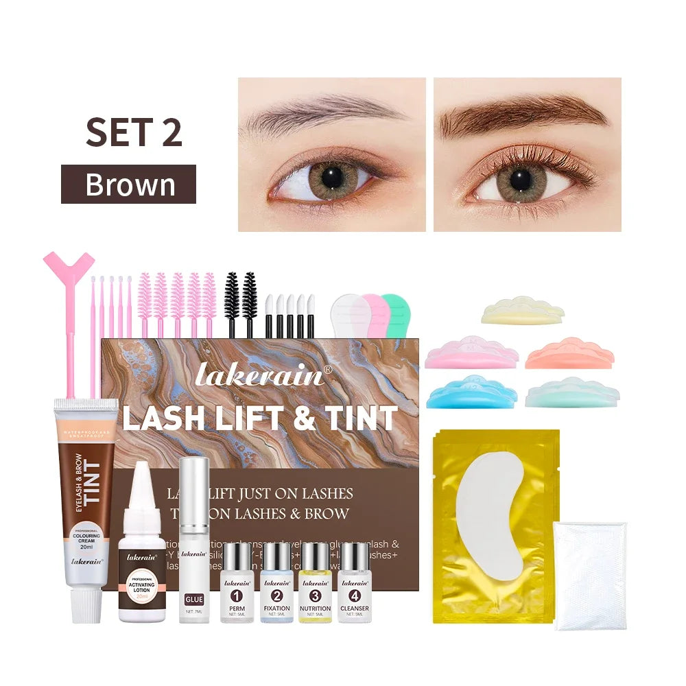 Professional Lash Lift and Eyebrow Tinting Kit - 18