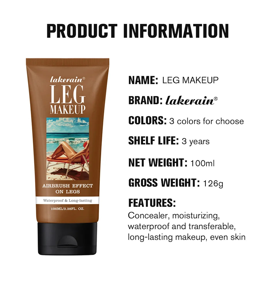 Waterproof Leg Makeup Foundation for Even Skin Tone
