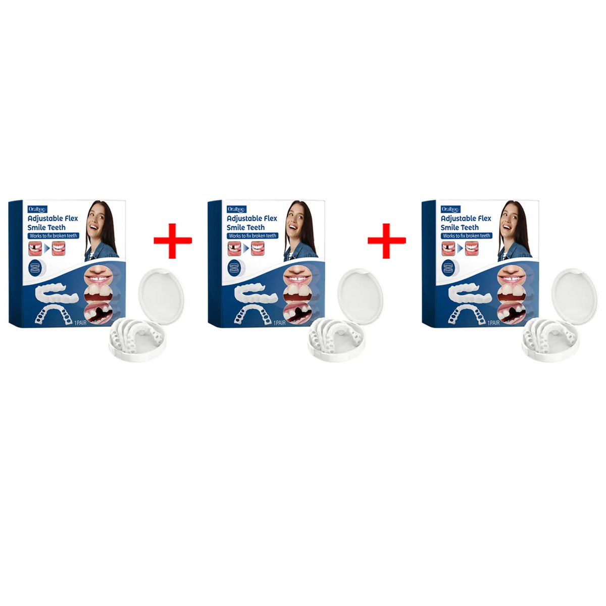 Adjustable Snap-On Smile Veneers for Missing Teeth