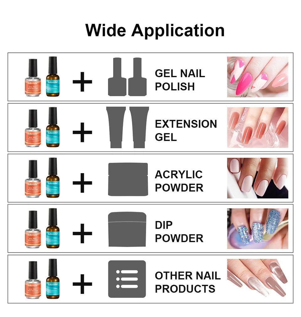 Nail Prep Dehydrator and Primer Set for Long-Lasting Gel Manicure - 11