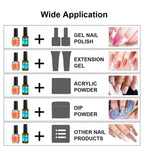 Nail Prep Dehydrator and Primer Set for Long-Lasting Gel Manicure