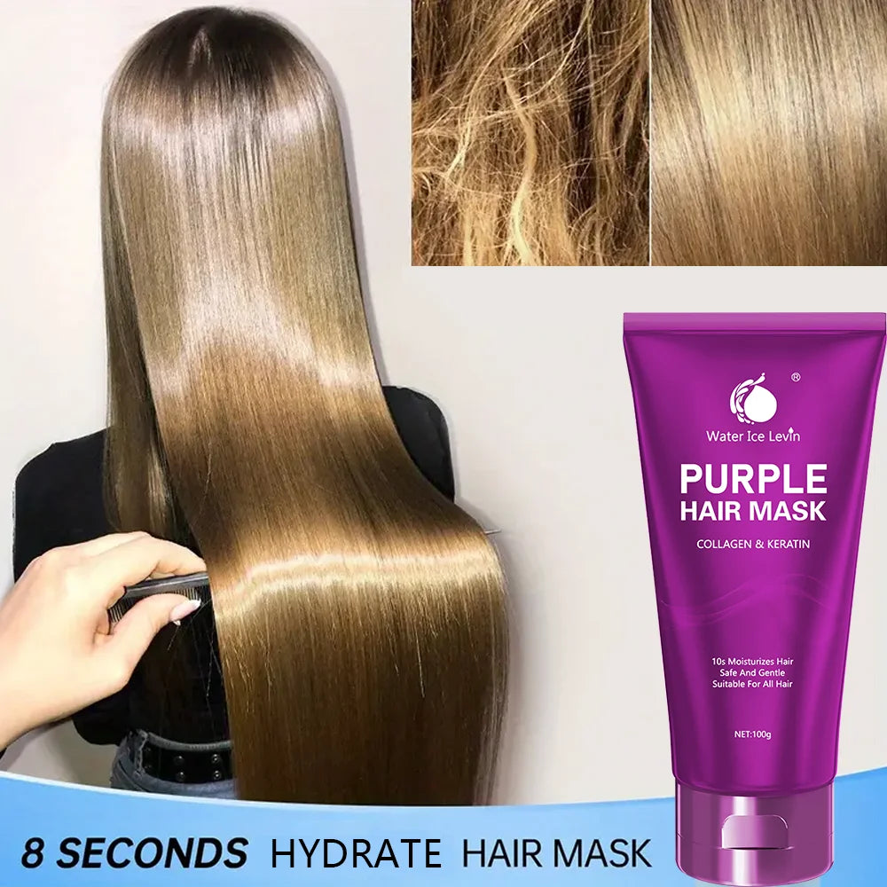 Purple Hair Mask Deep Conditioner for Blonde and Bleached Hair