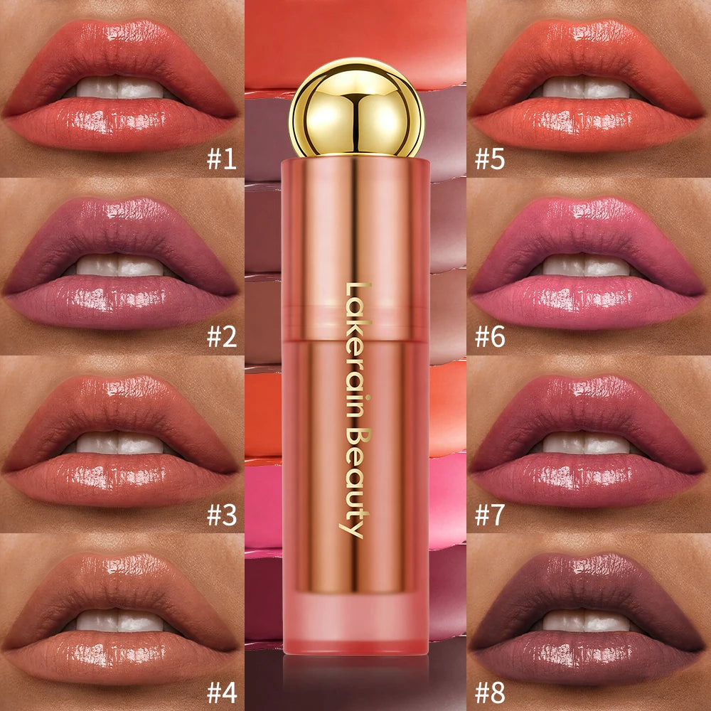 3-in-1 Tinted Hydrating Lip Oil Stick for Glossy Plump Lips - 3