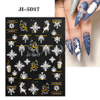 3D Christmas Cartoon Nail Art Stickers