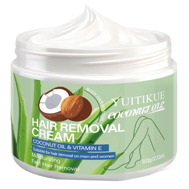 Yuitikue Coconut Oil Hair Removal Cream Moisturizing Body Hair Remover