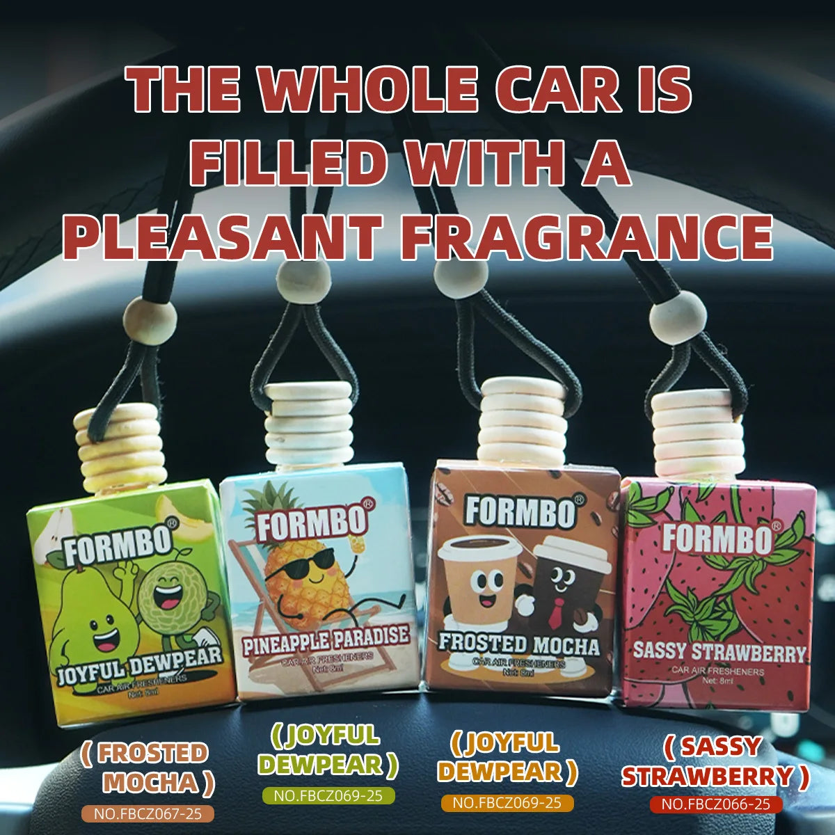 Formbo Car Air Freshener Hanging Fragrance Diffuser for Home and Auto - 1