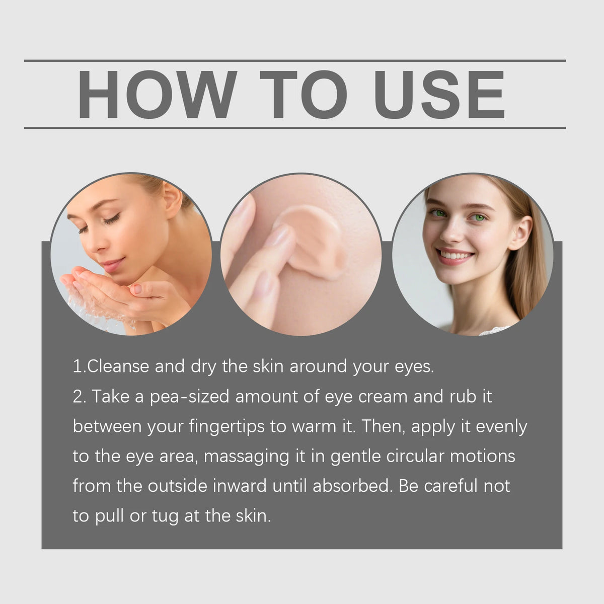 Firming Calcium Eye Cream for Dark Circles and Fine Lines