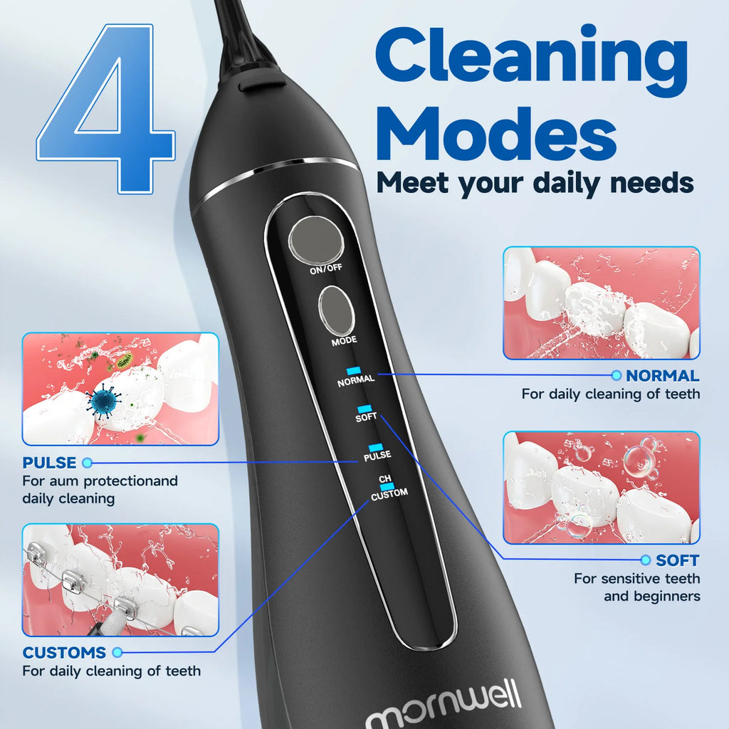 Electric Water Flosser and Toothbrush Set for Oral Care