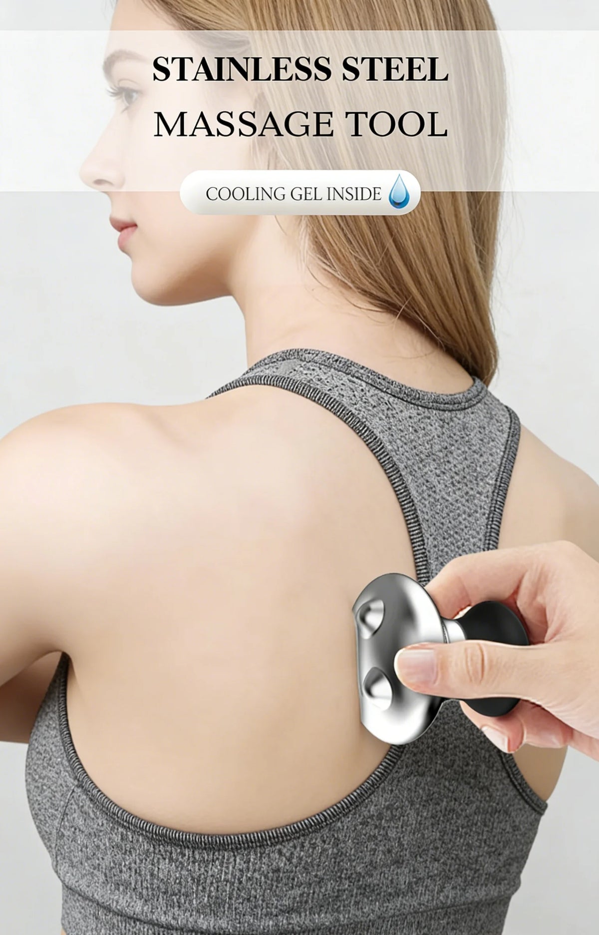 Stainless Steel Mushroom Gua Sha Massage Tool for Face and Body