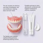 Comfort Fit Cosmetic Silicone Dentures for Natural Smile