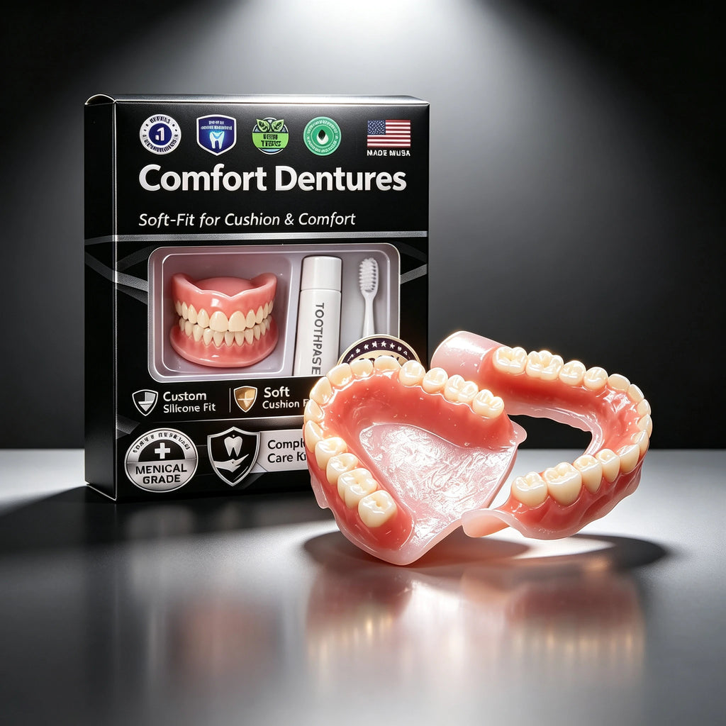 Moldable Silicone Denture Set for Instant Smile