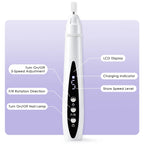 2-in-1 Portable Electric Nail Drill with Built-in UV Lamp