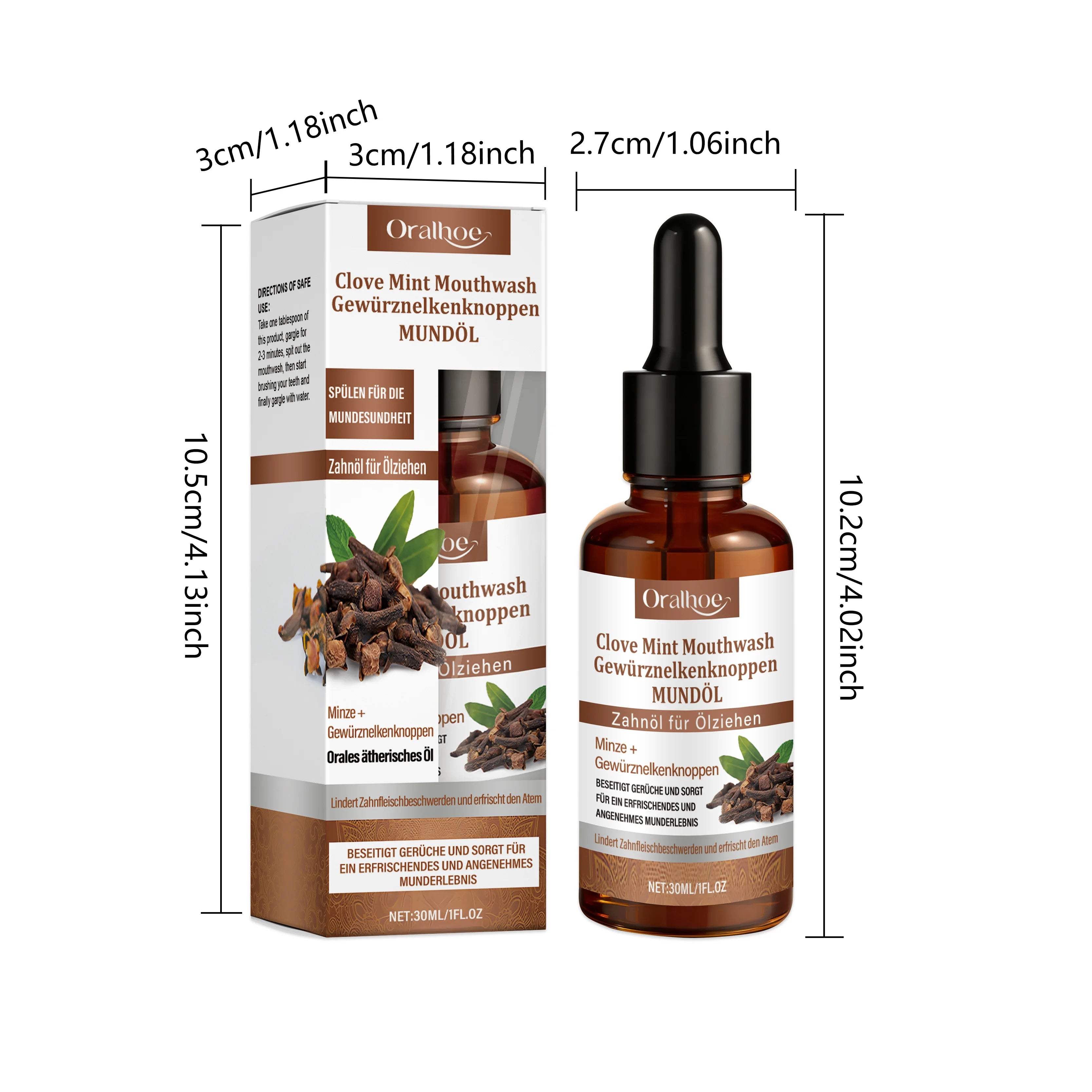 Clove Mint Mouthwash for Bad Breath and Oral Hygiene - 9