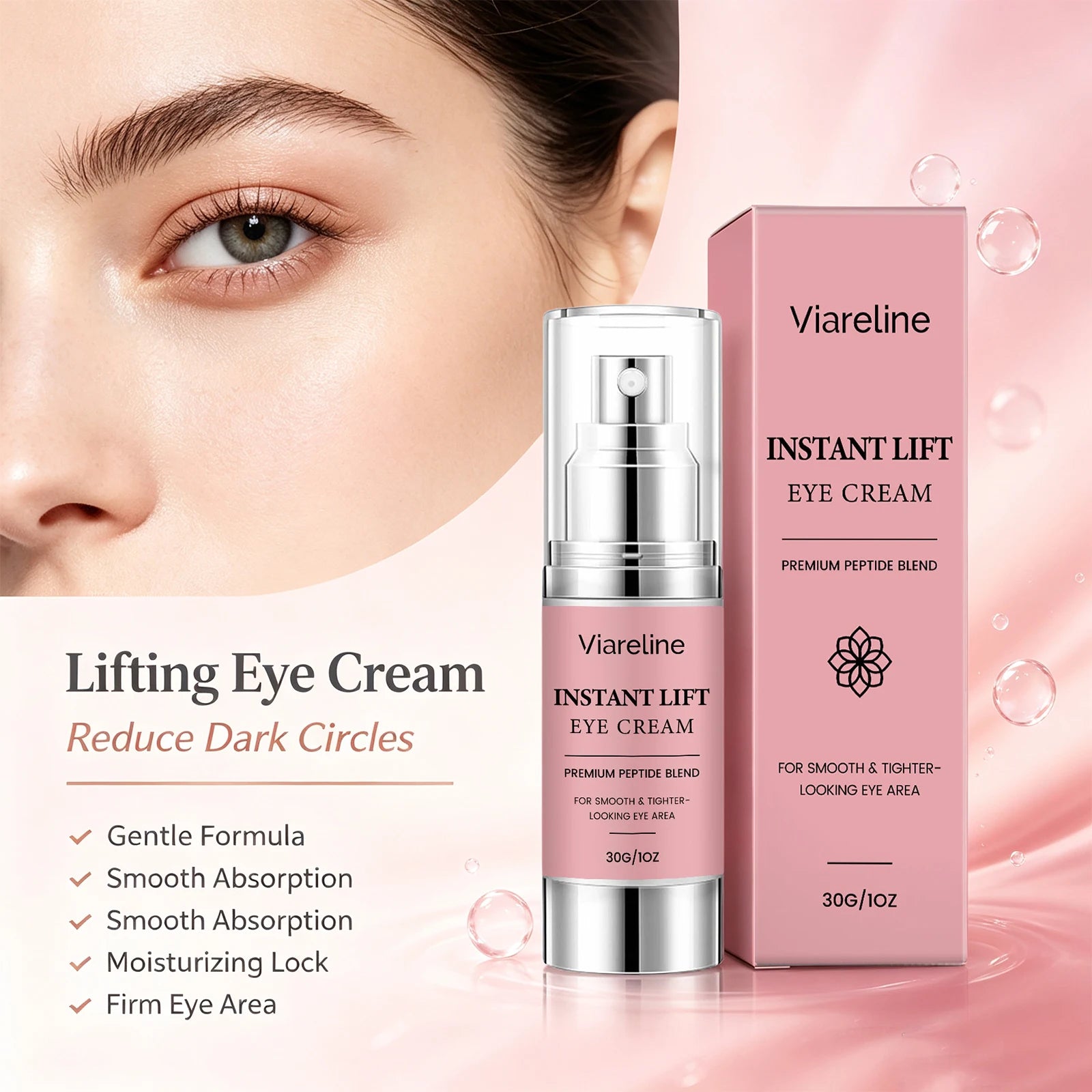 Lifting and Firming Eye Cream for Dark Circles and Fine Lines - 3