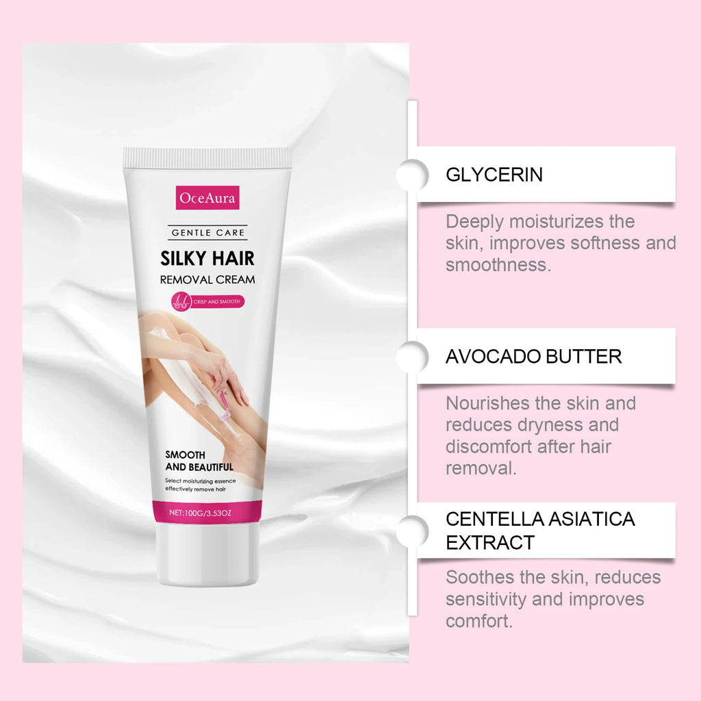 Gentle Hair Removal Cream and Soothing Aftercare Set