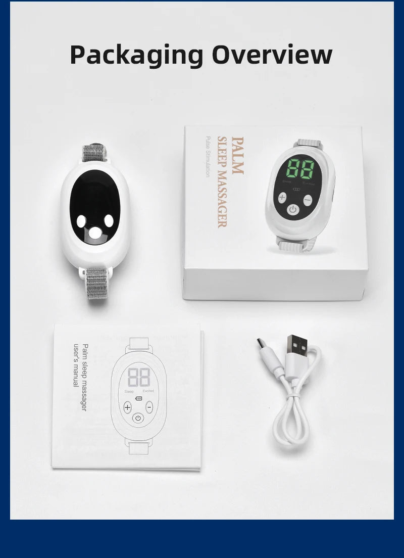 Handheld Microcurrent Sleep Aid Device for Insomnia and Anxiety Relief