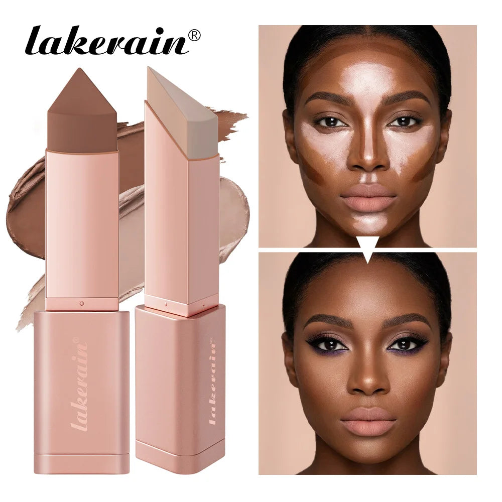 2-in-1 Cream Bronzer and Contour Stick for Sculpted Face Makeup