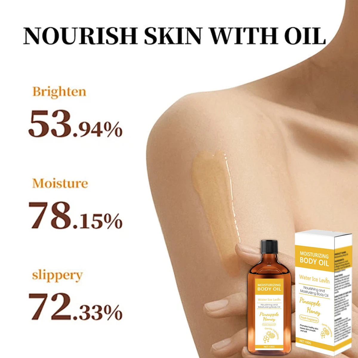 Pineapple Honey Moisturizing Body Oil Hydrating Skincare Treatment - 2