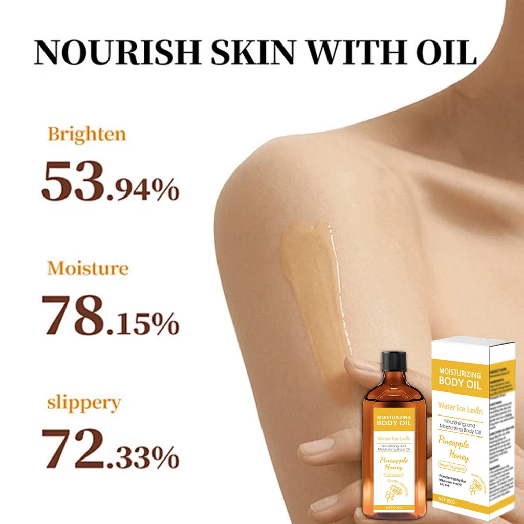 Pineapple Honey Moisturizing Body Oil Hydrating Skincare Treatment