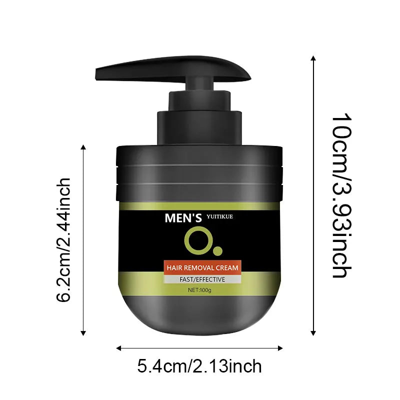 Mens Hair Removal Cream 100g Gentle Body Depilatory for Smooth Skin