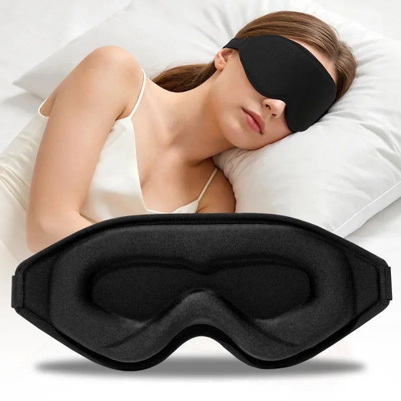 3D Contoured Memory Foam Sleep Mask for Total Light Blocking - 9