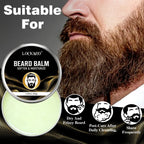 LOCKMIO Beard Growth Oil Balm and Brush Grooming Kit for Men