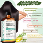 Rosemary Castor Hair Oil Scalp Care and Split End Repair Treatment