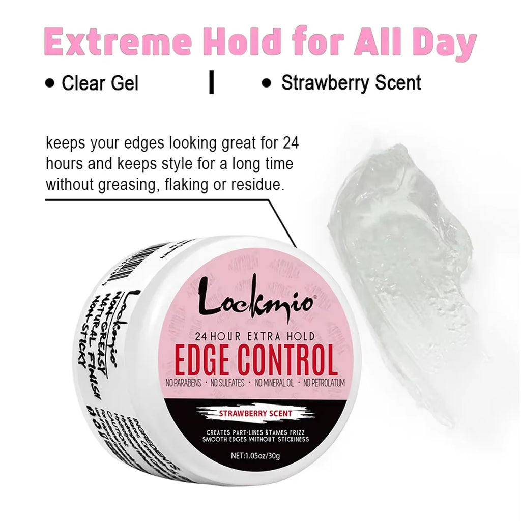 Lockmio Edge Control Wax Hair Styling Gel and Finishing Pomade Kit