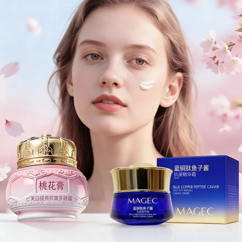 Blue Copper Peptide Caviar Face Cream Anti Aging Firming Moisturizer