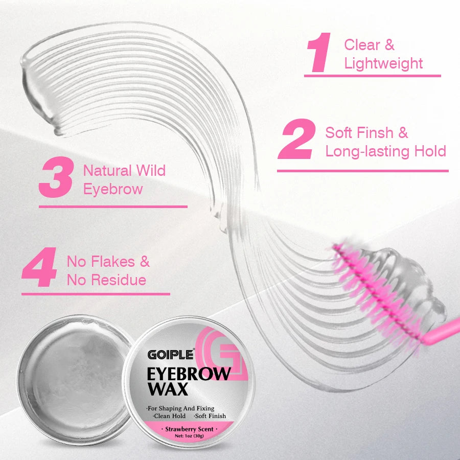 GOIPLE 3D Eyebrow Styling Wax Natural Brow Setting Gel Pomade