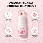 pH-Adaptive Color-Changing Jelly Blush for Lips and Cheeks
