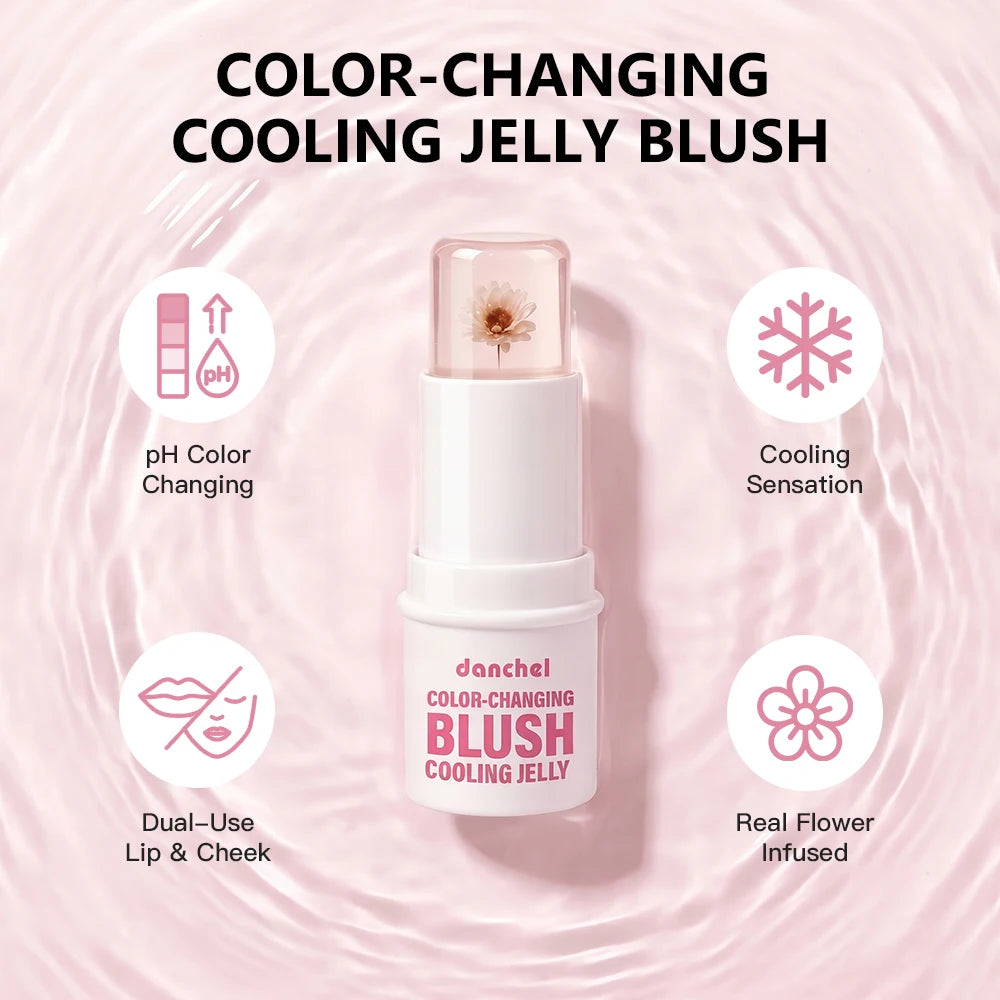 pH-Adaptive Color-Changing Jelly Blush for Lips and Cheeks