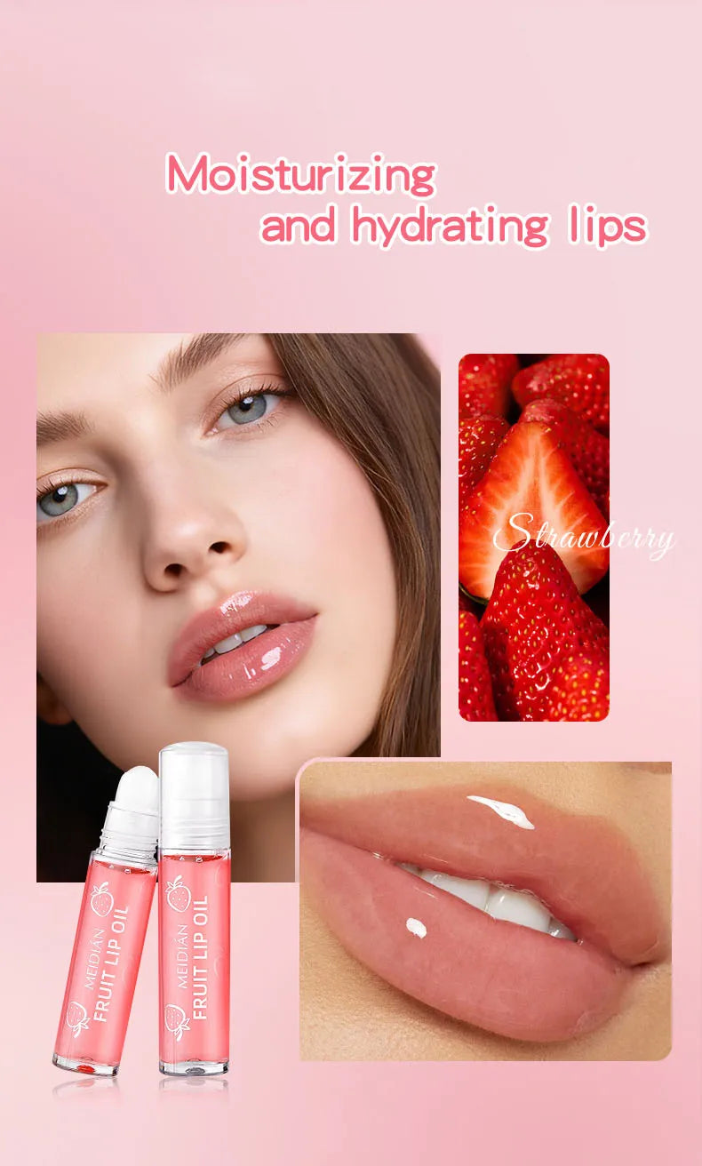 4 Piece Fruit Lip Oil Set Moisturizing Gloss for Dry Lips - 13
