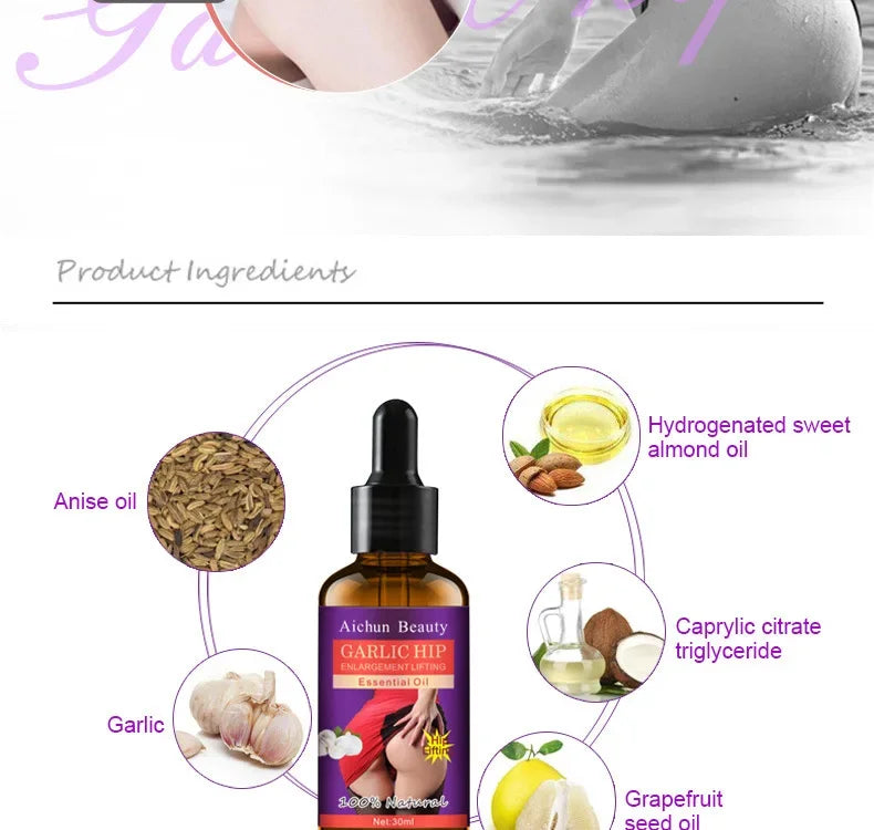 Hip and Breast Enhancement Oil Set Natural Body Shaping Treatment - 11