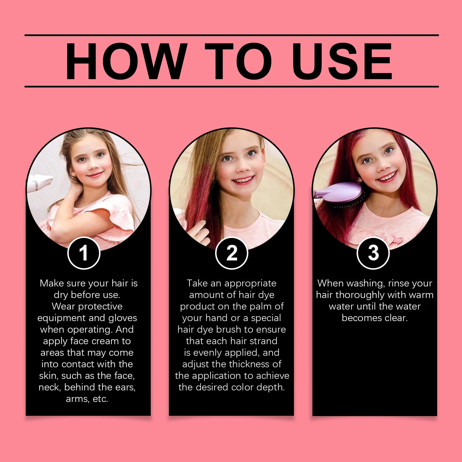 Temporary Hair Color Wax for Kids Parties - 24