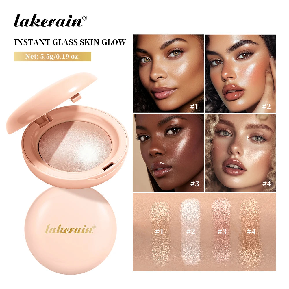 Silken Touch Shimmer Highlighter Powder for Radiant Glow - 1