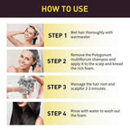 100ml 3 in 1 Herbal Hair Dye Shampoo for Gray Hair Coverage