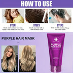 Purple Hair Mask Deep Conditioner for Blonde and Bleached Hair