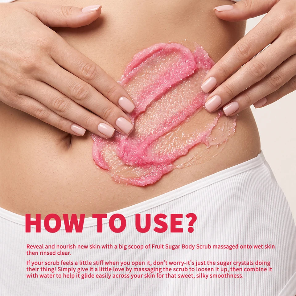 Raspberry and Vanilla Sugar Body Scrub for Smooth Skin - 14