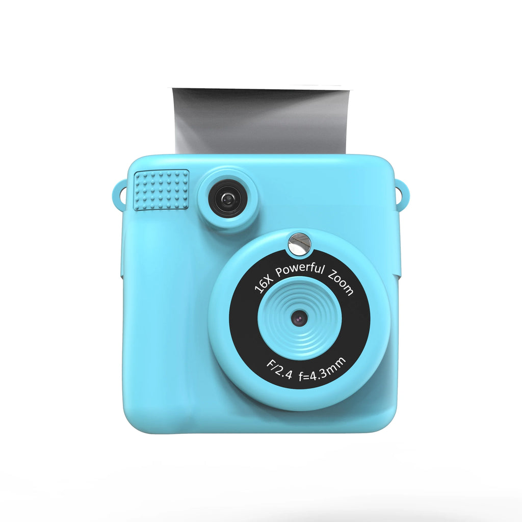 Instant Print Camera for Kids with Video and Digital Zoom