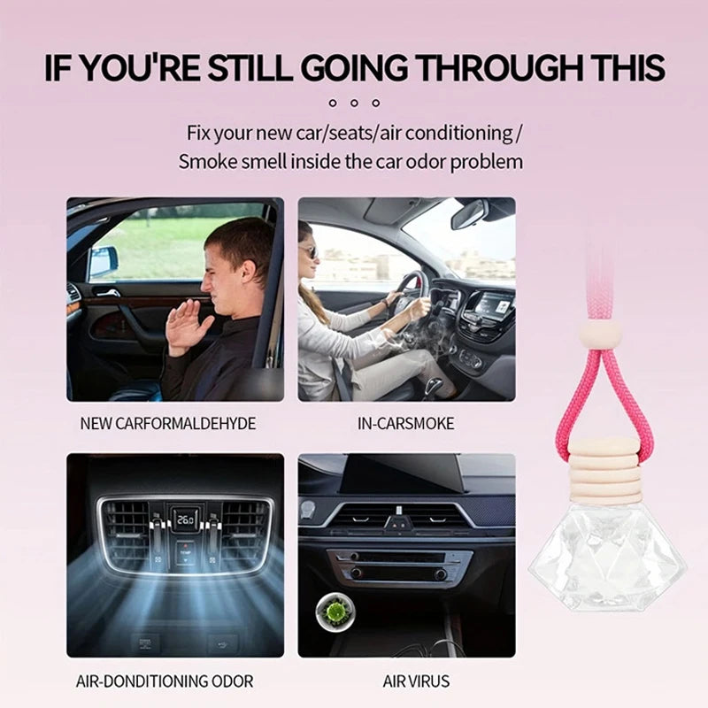 4 Piece Car Air Freshener Set Essential Oil Auto Interior Fragrance